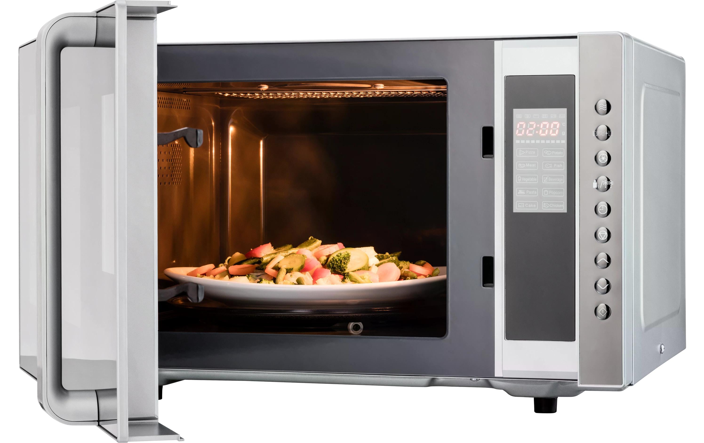 Mikrowelle mit Grill MD 17495 Grau<br>Kombination aus Mikrowelle, Grill und Ofen