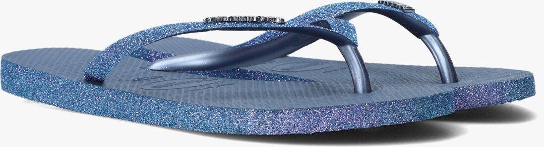 HAVAIANAS blauwe havaianas teenslippers slim sparkle ii crocus