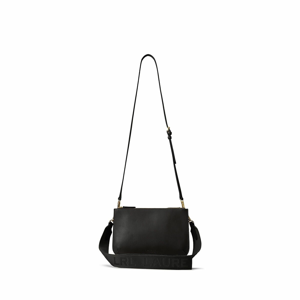 LAUREN RALPH LAUREN<br>Bolsa de ombro em couro com 2 alças