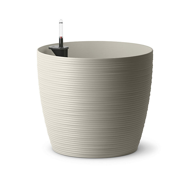 Pot rond Poetic Casa Cosy 36 gris soie ø36 x h.32 cm