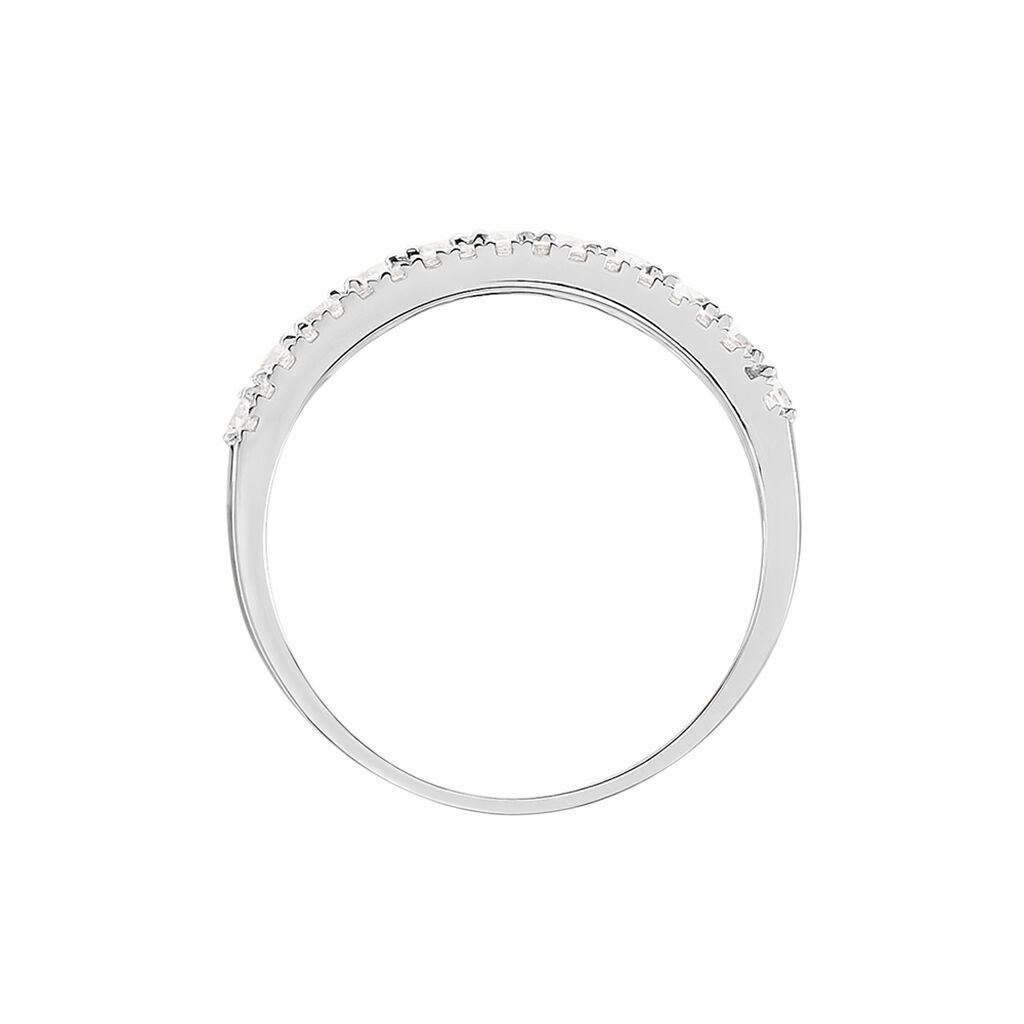Bague The Crown Or Blanc Oxyde De Zirconium