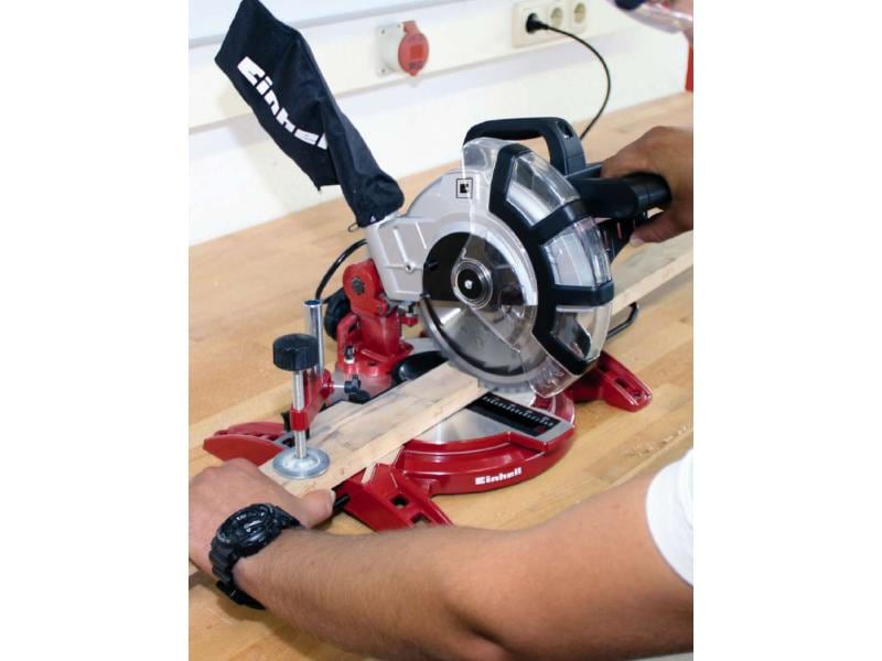 Einhell Kapp- und Gehrungssäge TC-MS 2112 Leistungsstarke Tischsäge mit staubgekapseltem Motor