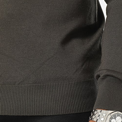 Pull Col Montant Vert Kaki