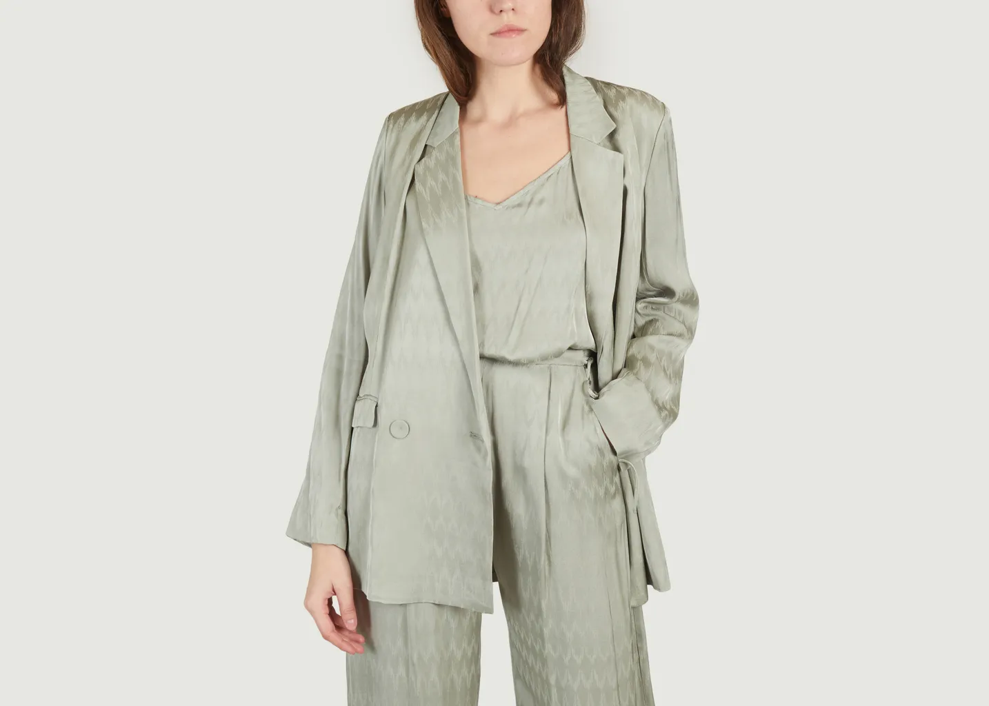 Blazer oversize en satin Dona Suncoo