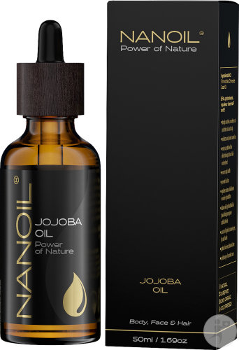Nanoil Power Of Nature Huile De Jojoba Corps Visage Et Cheveux Flacon Compte-Gouttes 50ml
