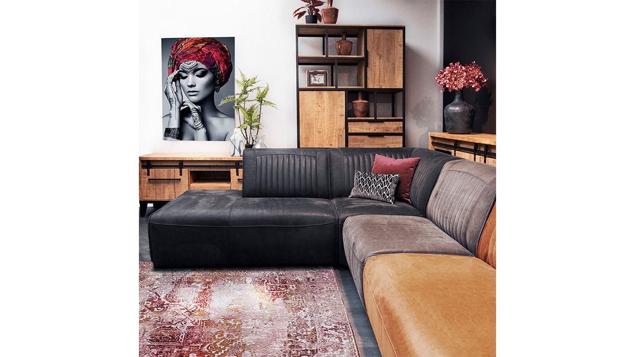 Bergkast Iroko - Bombay B120 x D48 x H212 cm