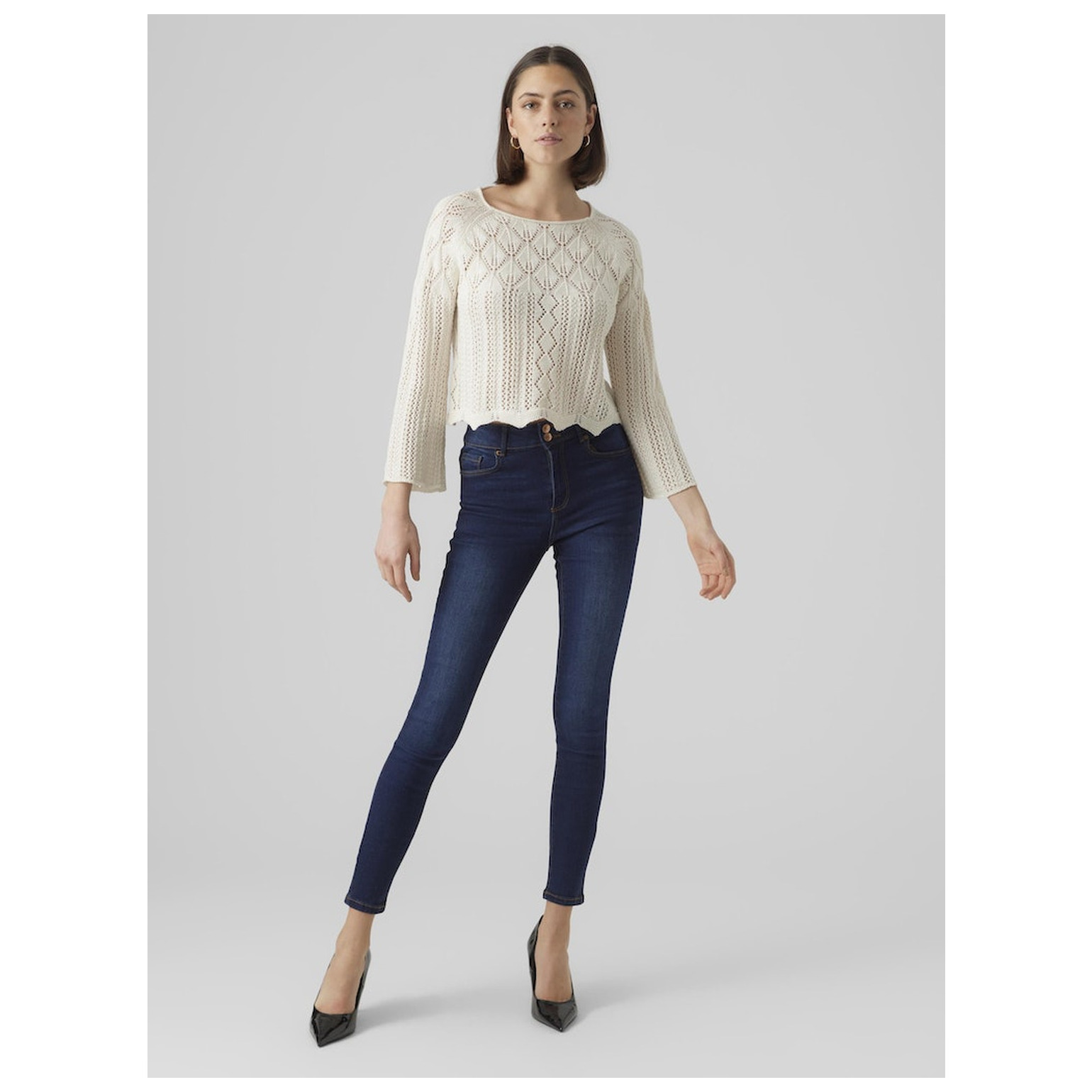 Vero Moda VMGINGER 3/4 BOATNECK PULLOVER