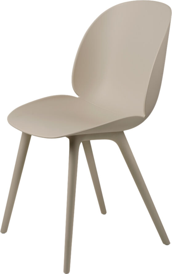 Gubi Beetle Dining Chair - Un-Upholstered, Plastic base, Monochro