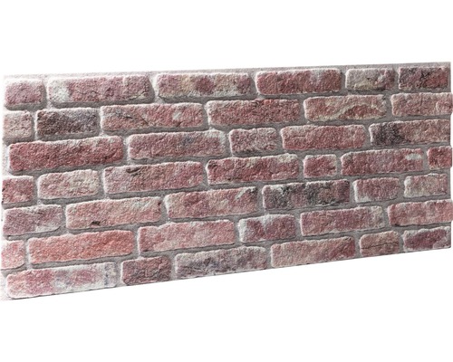 Wandpaneel 3D Rebel of Styles UltraLight Brick Loft rood 50x120 cm