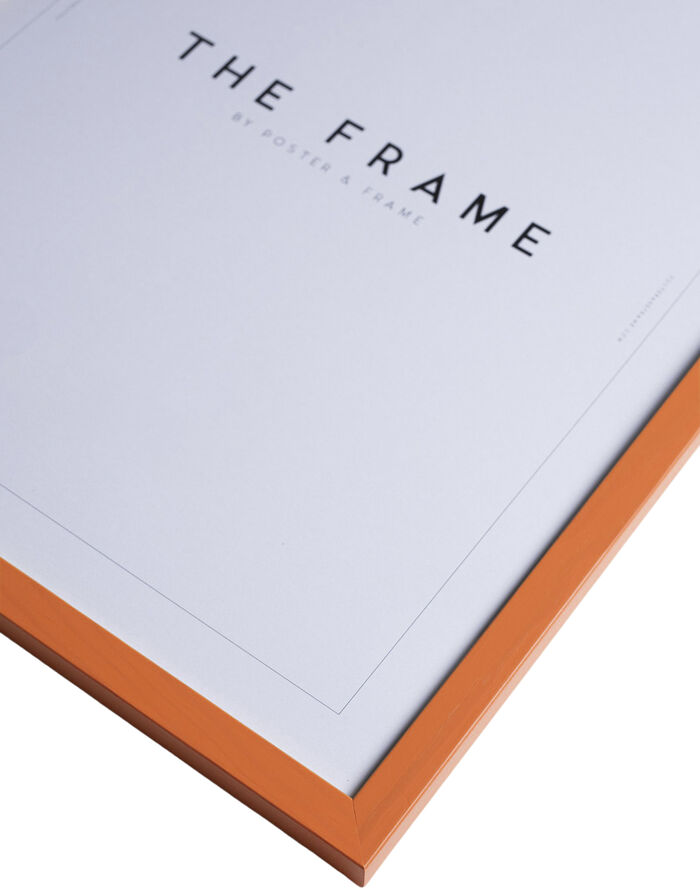 Poster & Frame Orange Wood Frame Orange