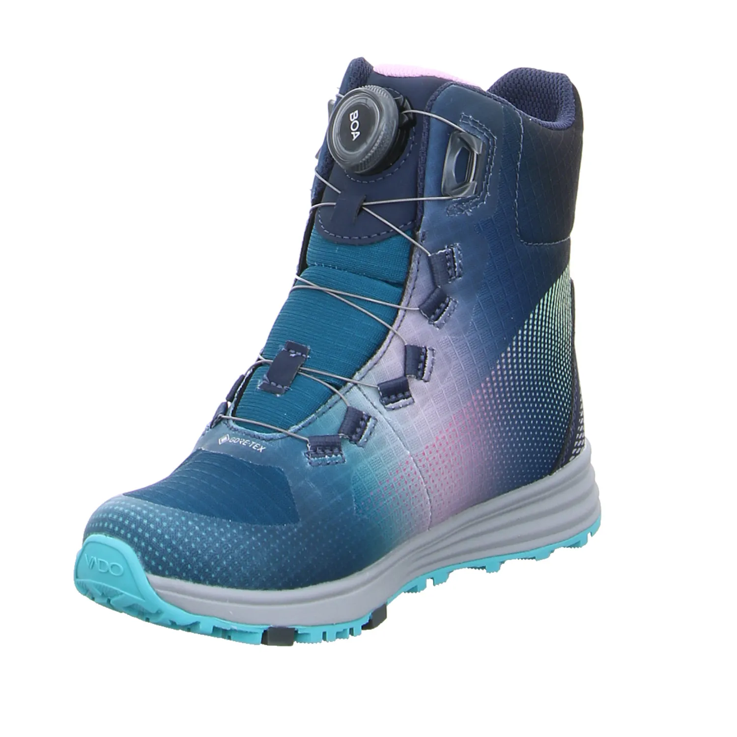 VADO Kleinkinder-Snowboot  Membran Türkis Textil  Schneestiefel Mädchen