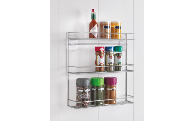 Metaltex Paprika Gewürzregal mit U-Fix Hacken