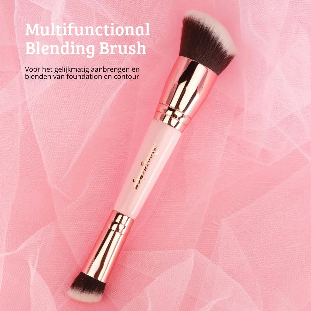 Soft Pink & Gold Multifunctional Blending Brush