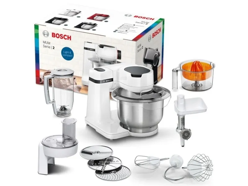Bosch MUM Serie 2 MUMS2EW40 - Køkkenmaskine - 700 W - hvid
