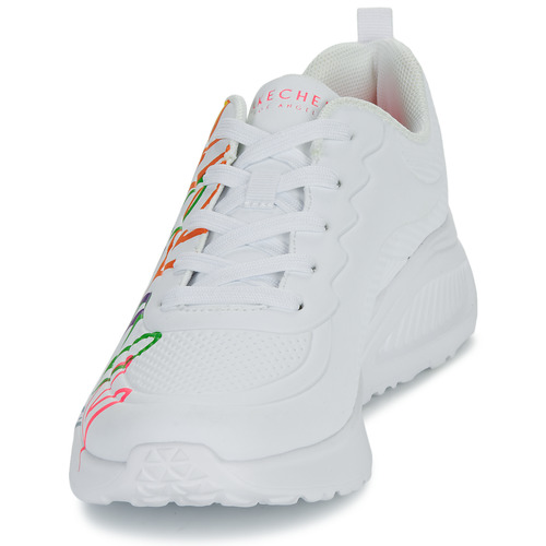 Skechers - UNO LITE GOLDCROWN - HEART OF HEARTS - Blanc / Multicolore