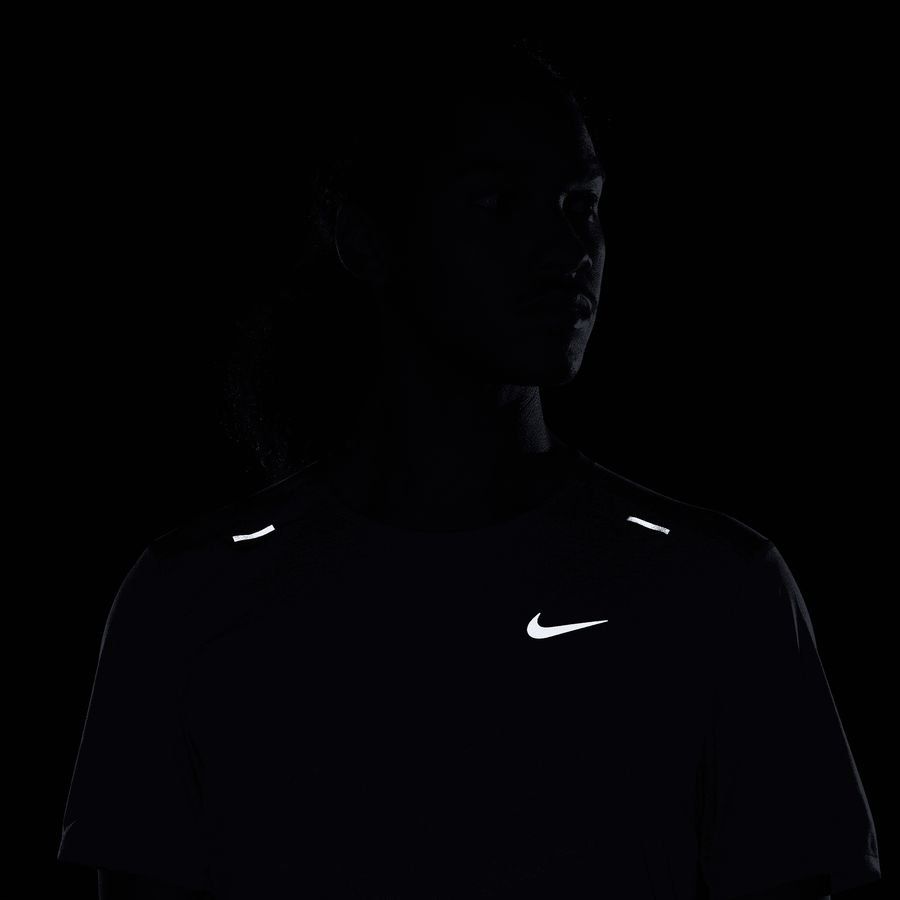 Nike T-shirt Running Dri-FIT Rise 365 - Bleu/Argenté