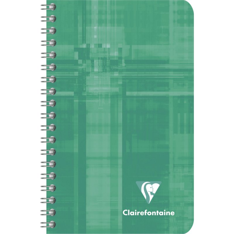 Carnet spirale Clairefontaine Metric 7,5 x 12 cm assorti ligné - 100 pages