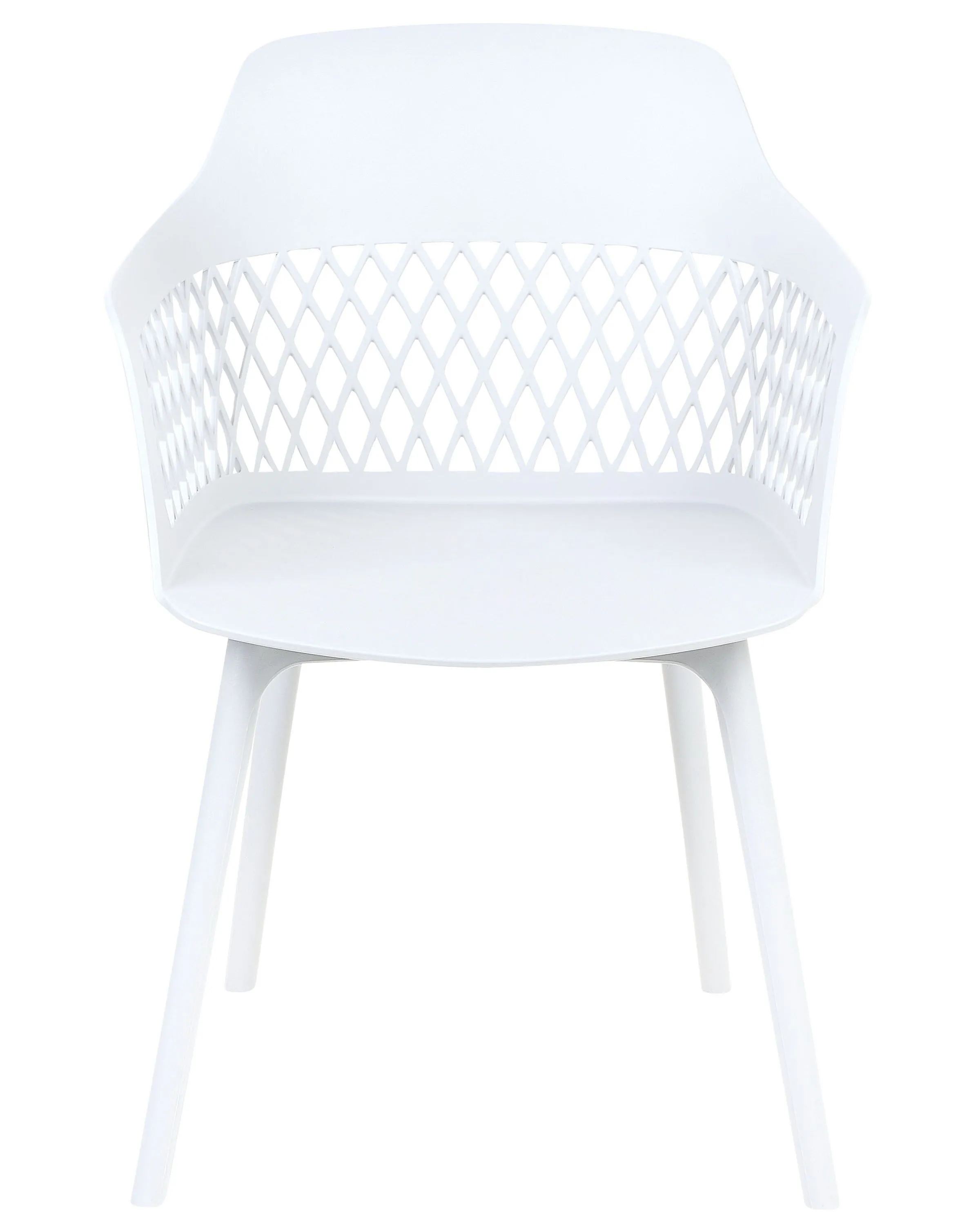 Set van 2 eetkamerstoelen ALMIRA Wit