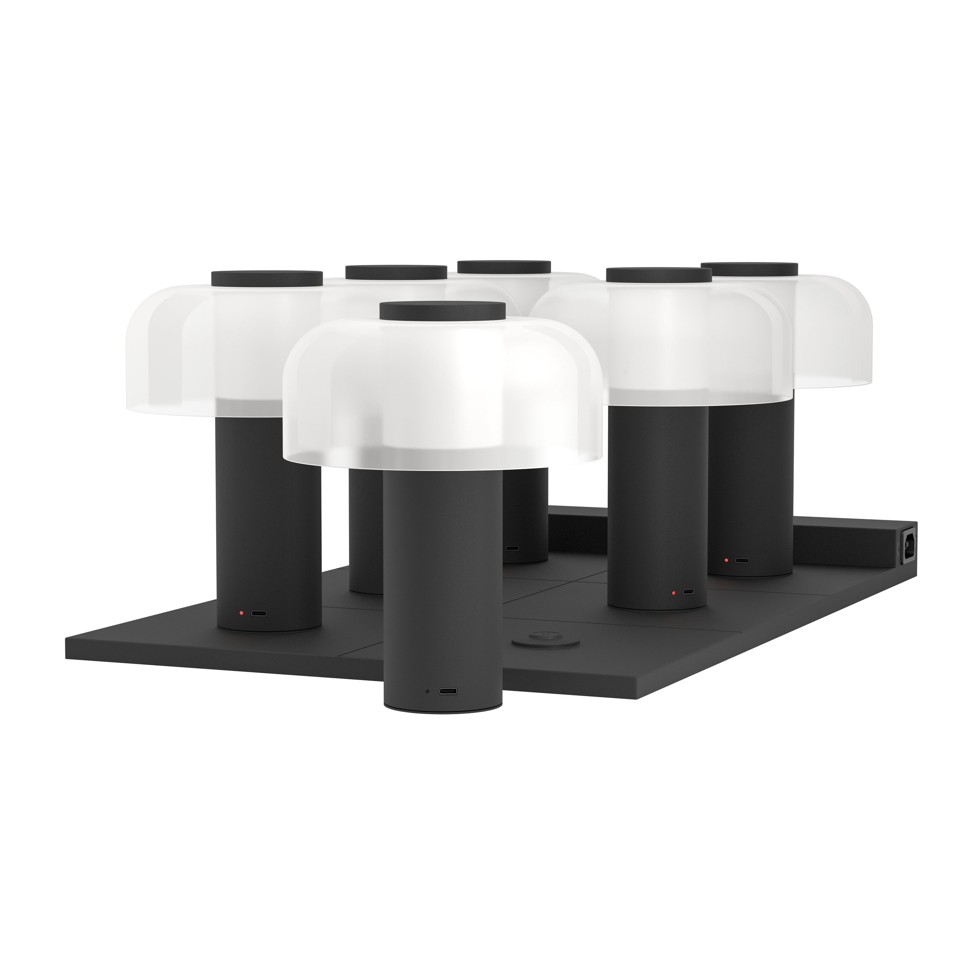 EGLO - PONENTE BORD USB-C OPL. TW M/TOUCH IP44 - Sort/Hvid - 20 cm
