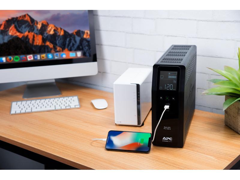 APC USV BR1200SI 1200 VA / 720 W Back UPS Pro BR 1200 VA, Sinewave, 8 Ausgänge, AVR, LCD-Schnittstelle