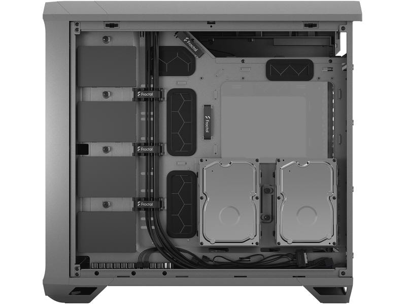 Fractal Design PC-Gehäuse Torrent TG Light Grau Elegantes, kompaktes Big-Tower mit Sichtfenster