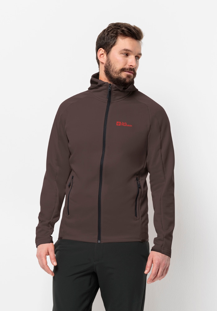 Jack Wolfskin Fleecejacke »ALPGRAT HOODED FZ M« mit Kapuze