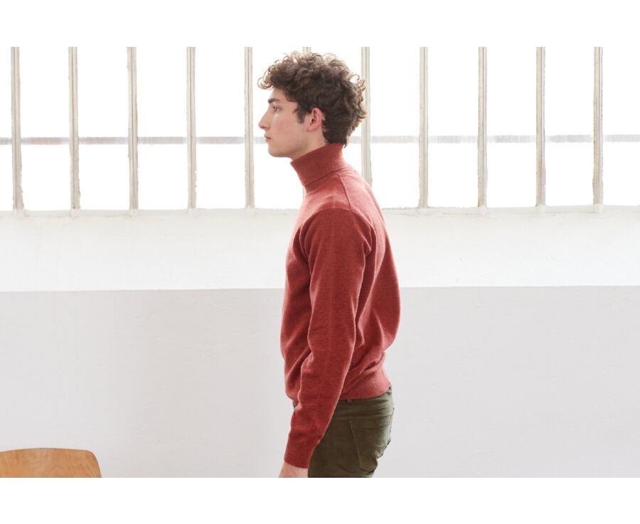Pull col roulé homme laine Epine Chiné - EMERIC