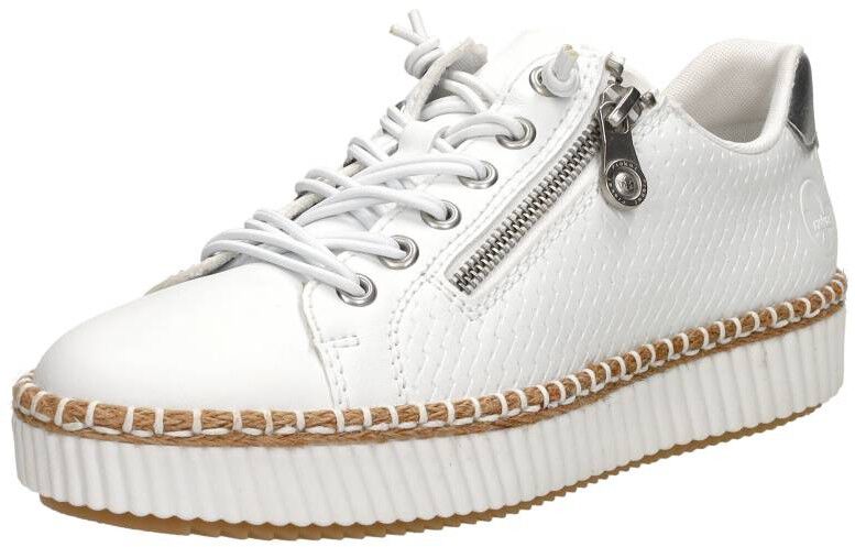 Rieker Veterschoenen Laag wit