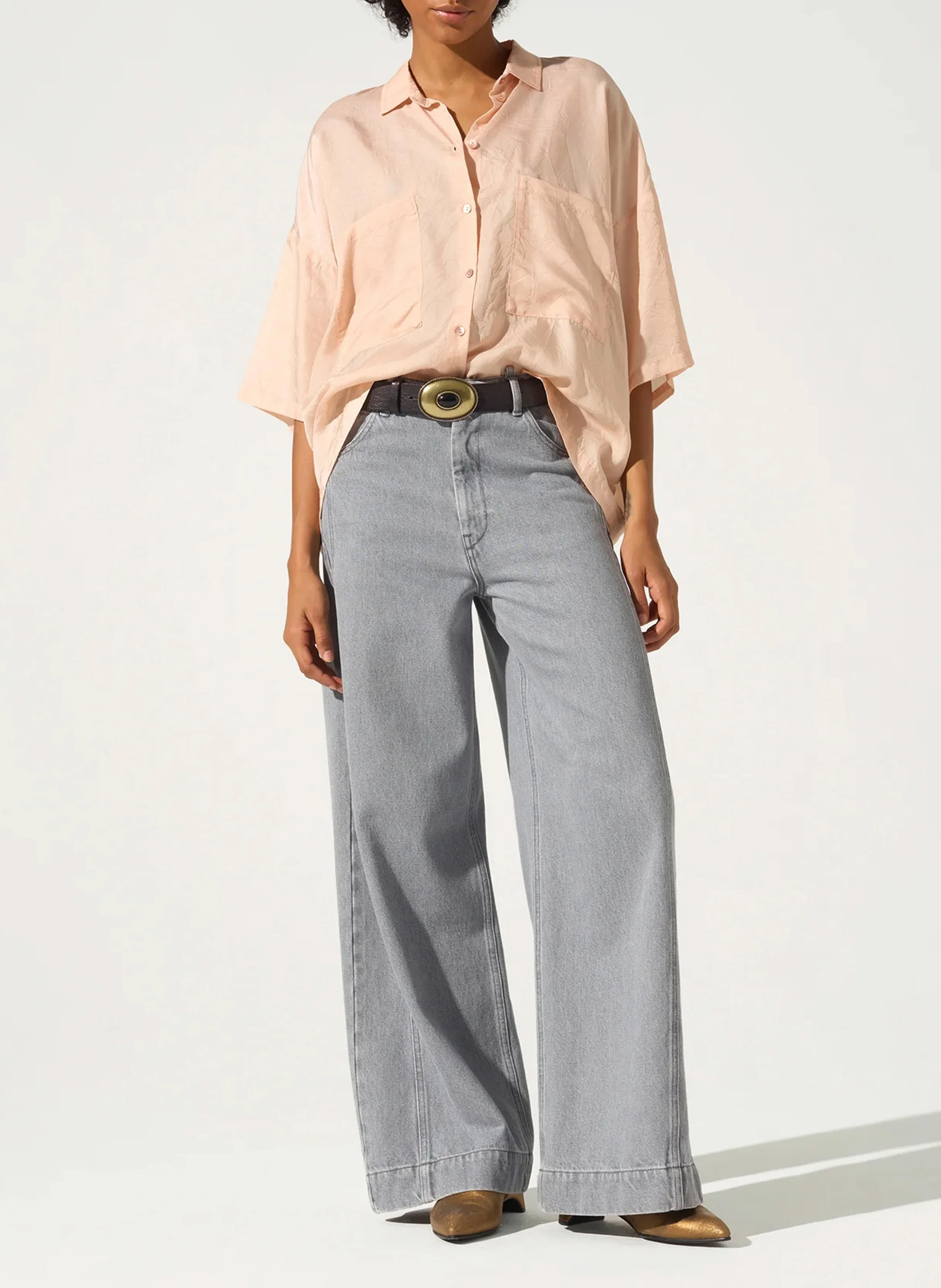 Chemise col classique| Rose