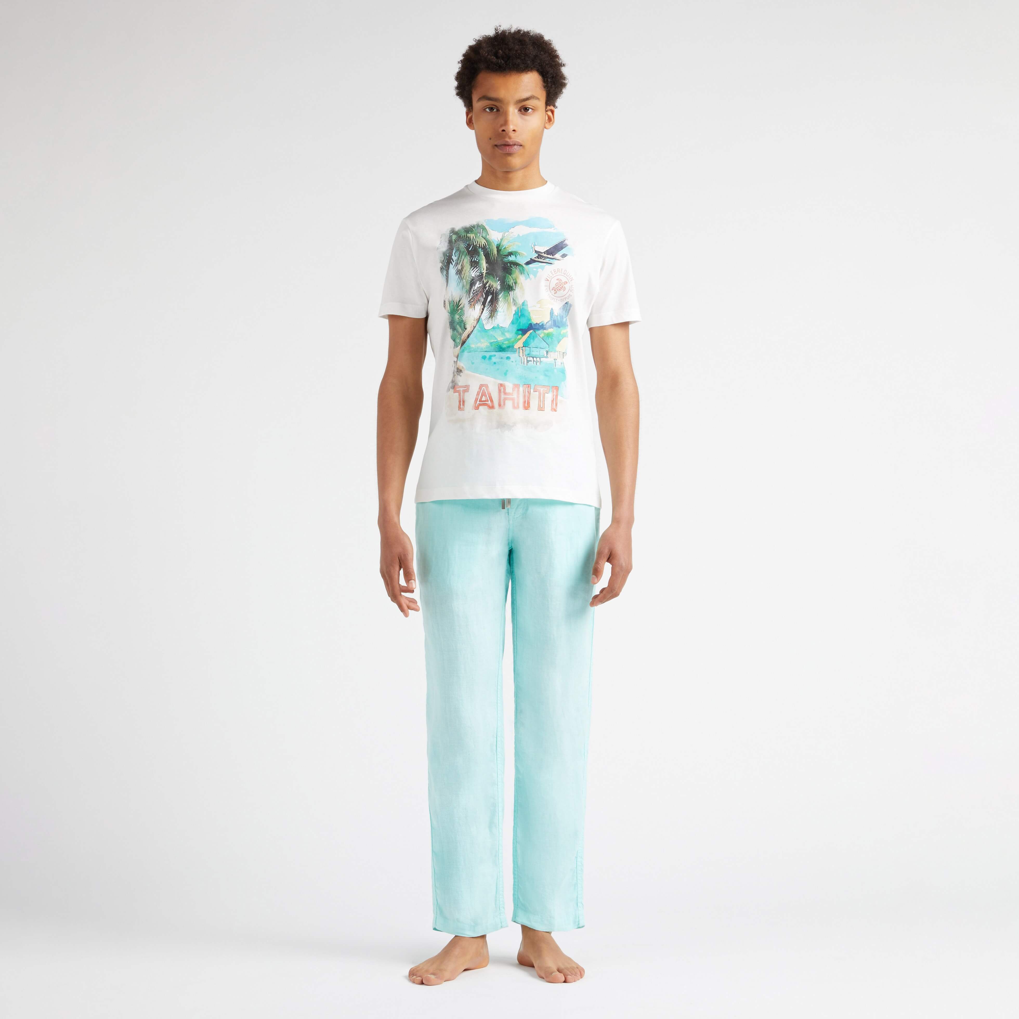 T-shirt en Coton Homme Tahiti