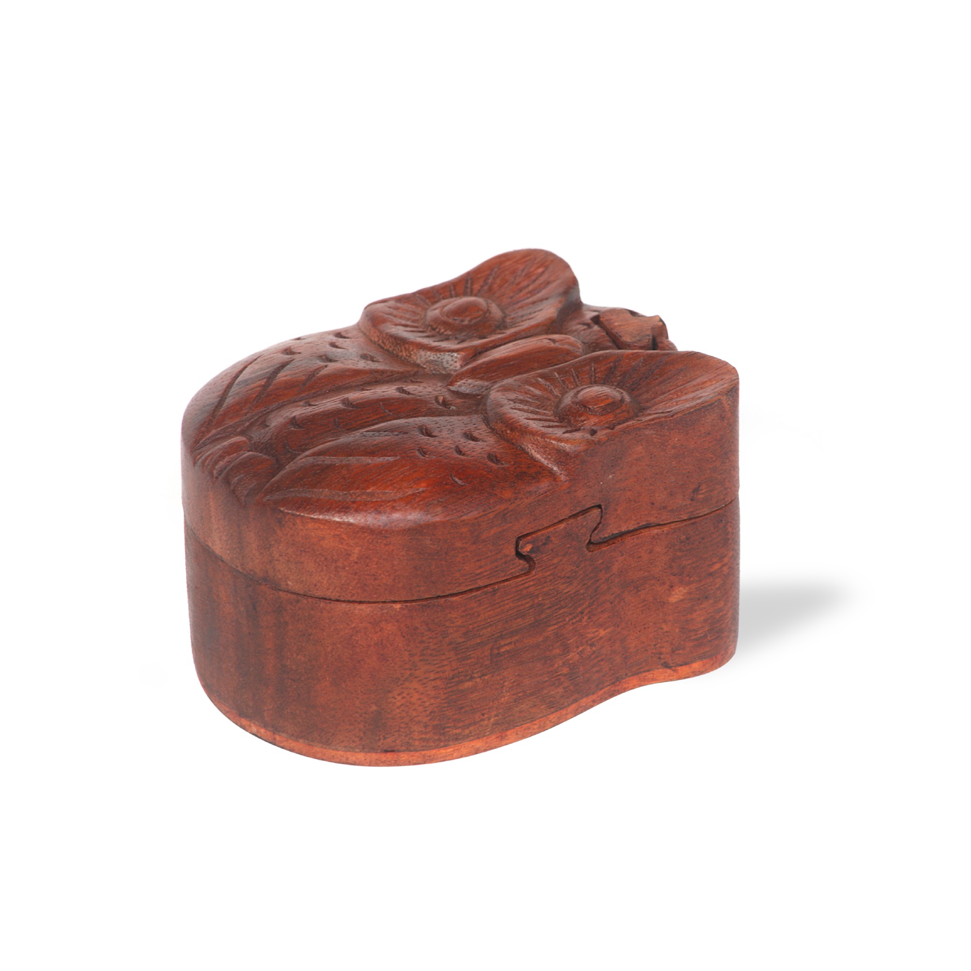 Secret Box 'Owl', natur, T 10 cm, B 8 cm, H 5 cm von fischer's lagerhaus