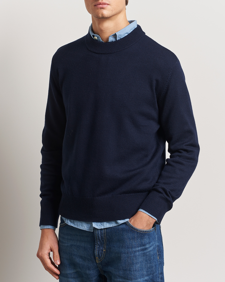 Sunflower Moon Merino Sweater Navy