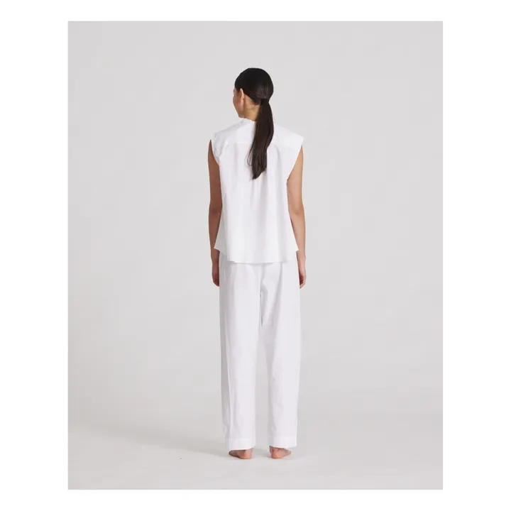 GAI+LISVA Top Elisa Popeline de Coton Bio | Blanc