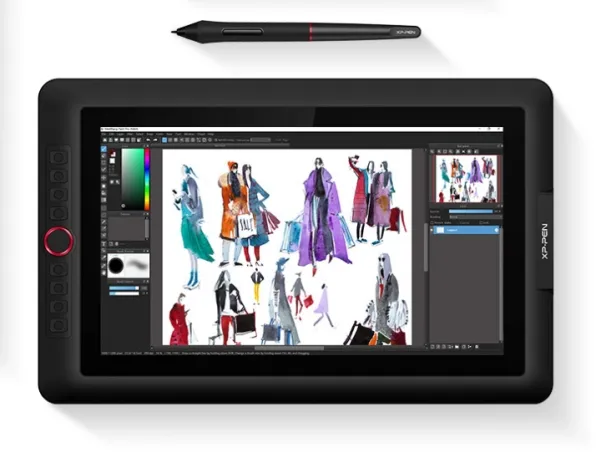 XPPen Artist 15.6 Pro, Ledningsført, 5080 lpi, 344,16 x 193,59 mm, USB, 1 cm, 0,1 mm