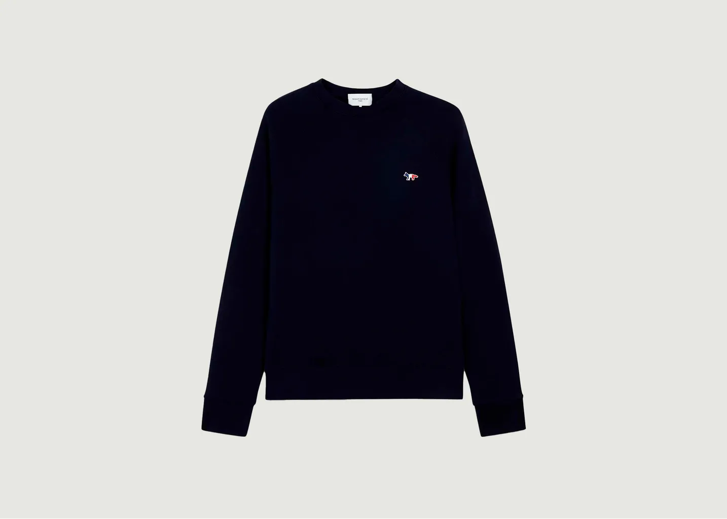 Sweatshirt Tricolor Fox Patch Maison Kitsuné