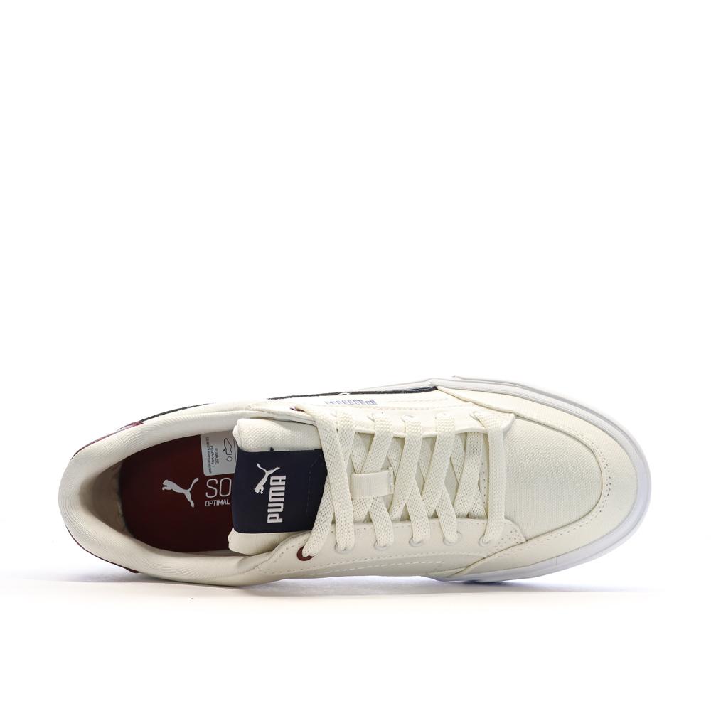 Puma Baskets Blanches/Marine Homme Puma Court Classic