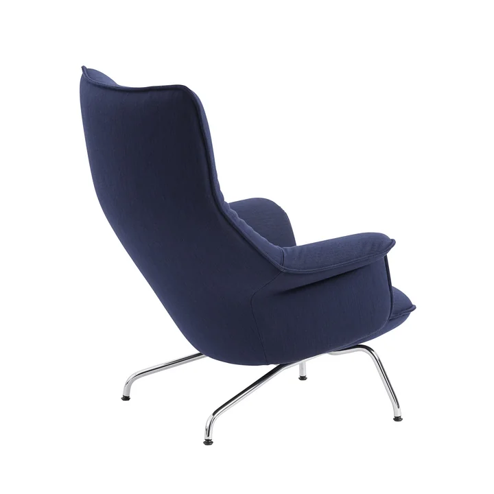 Muuto - Doze Lounge Chair, Drehgestell anthrazit-schwarz / Bezug cognac (Refine Leder)