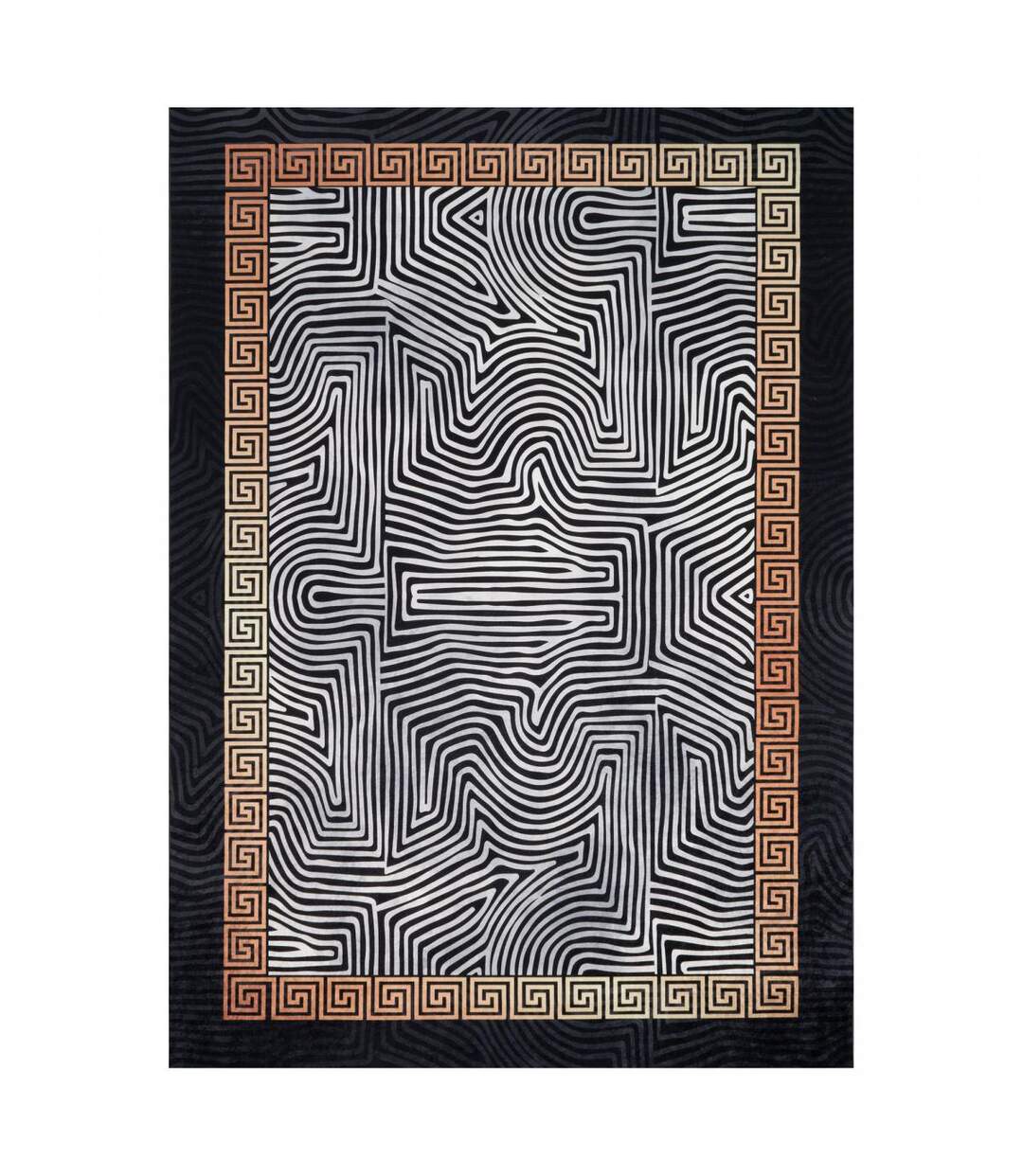 Tapis salon IMPNUM 8 en polyester doux et soyeux Lavable 30°