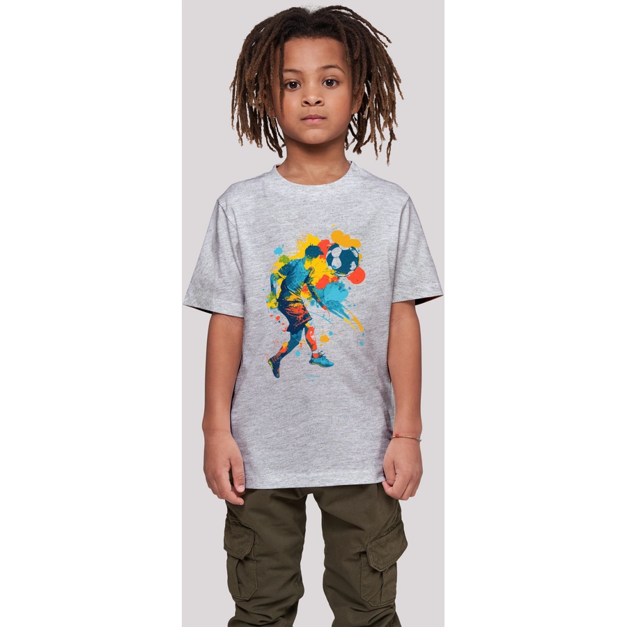 F4NT4STIC T-Shirt Fußballer heather grey