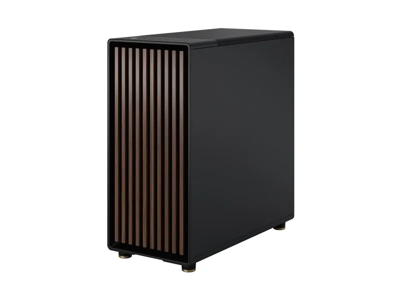 Fractal Design North - Mid tower - ATX - sidepanel med vindue (tonet glas) - ingen strømforsyning (ATX) - charcoal black - USB/Lyd