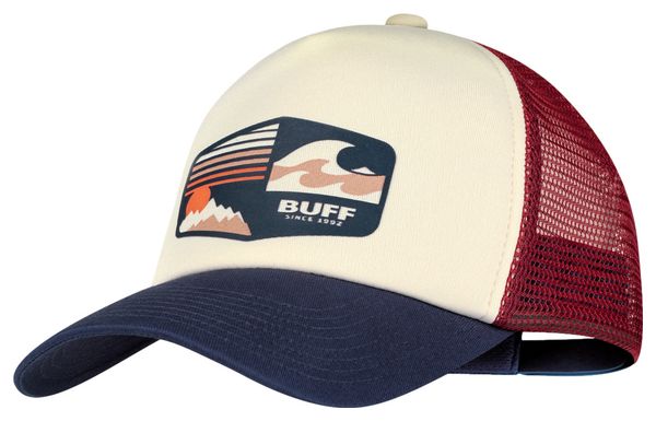 Casquette Buff Trucker Rouge/Bleu