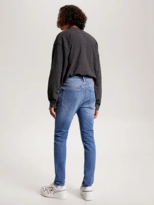 Calça jeans skinny desbotada Simon