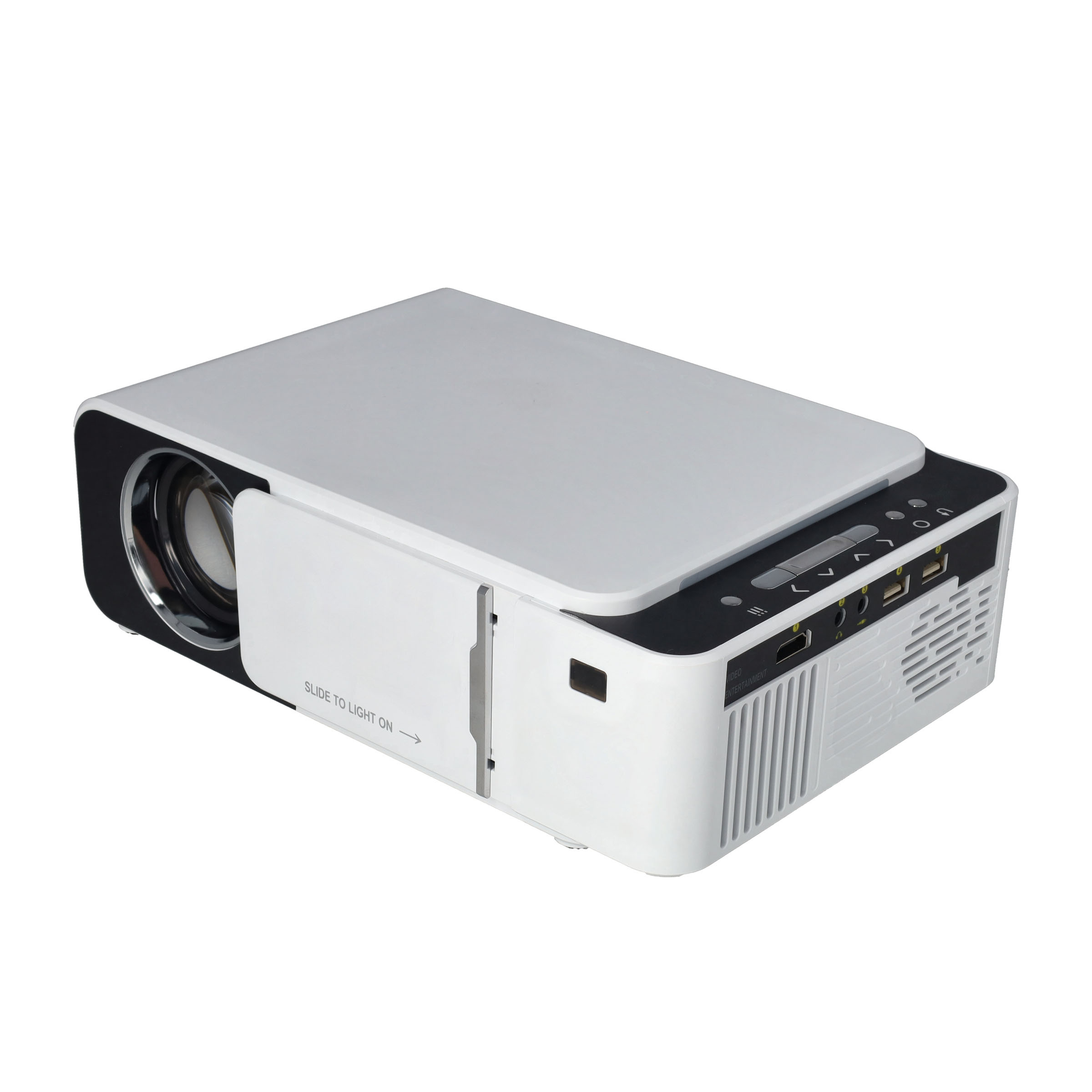 Multimedia LED Projektor Beamer Heimkino (100 ANSI Lumen) 1080p Full HD / HDMI / USB / AV / VGA / 3.5mm AUX Output - Weiss