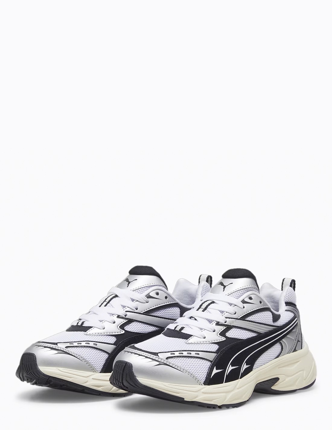 puma Sneakers Mixtes Morphic Retro Blanc/Noir