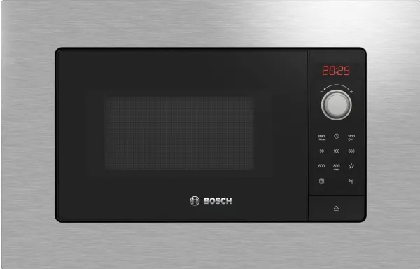 Bosch Serie | 2 BFL623MS3 - Mikrobølgeovn - til indbygning - 20 liter - 800 W - rustfrit stål