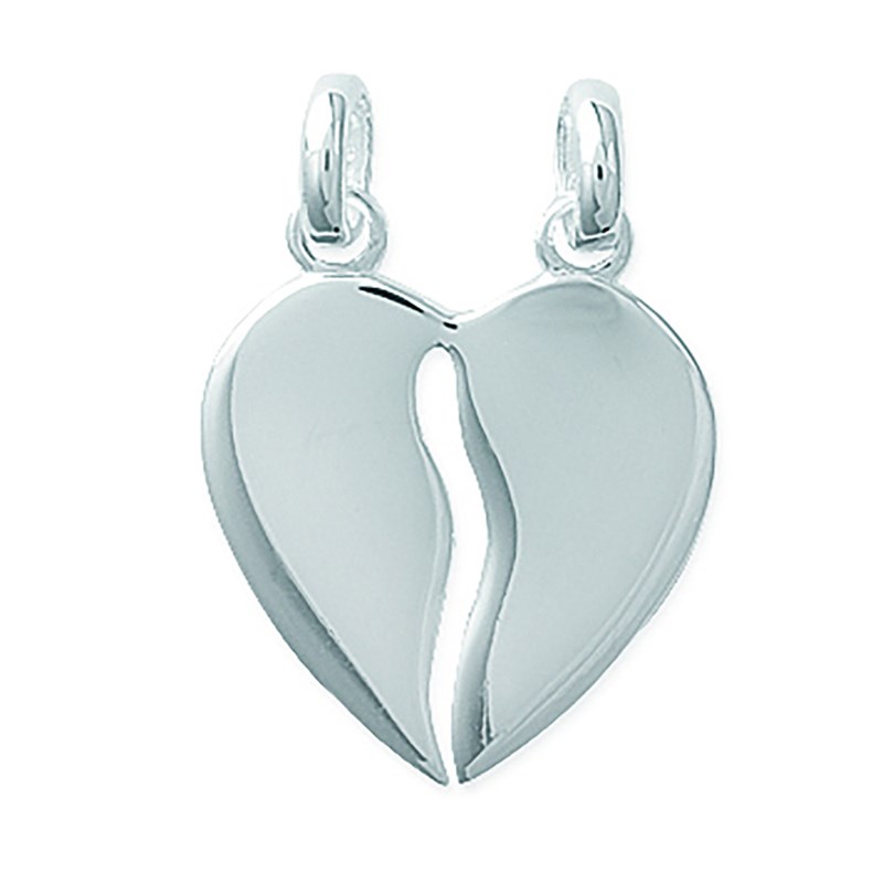 Pendentif Enfant - Argent 925 - coeur seccable
