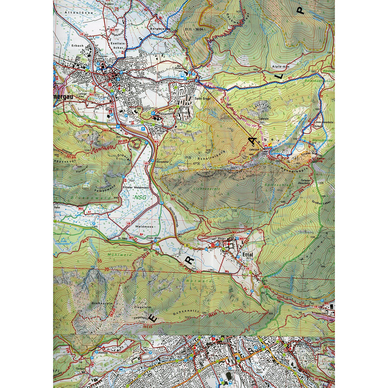 DAV AV-Karte BY 7 Ammergebirge Ost, Pürschling, Hörnle