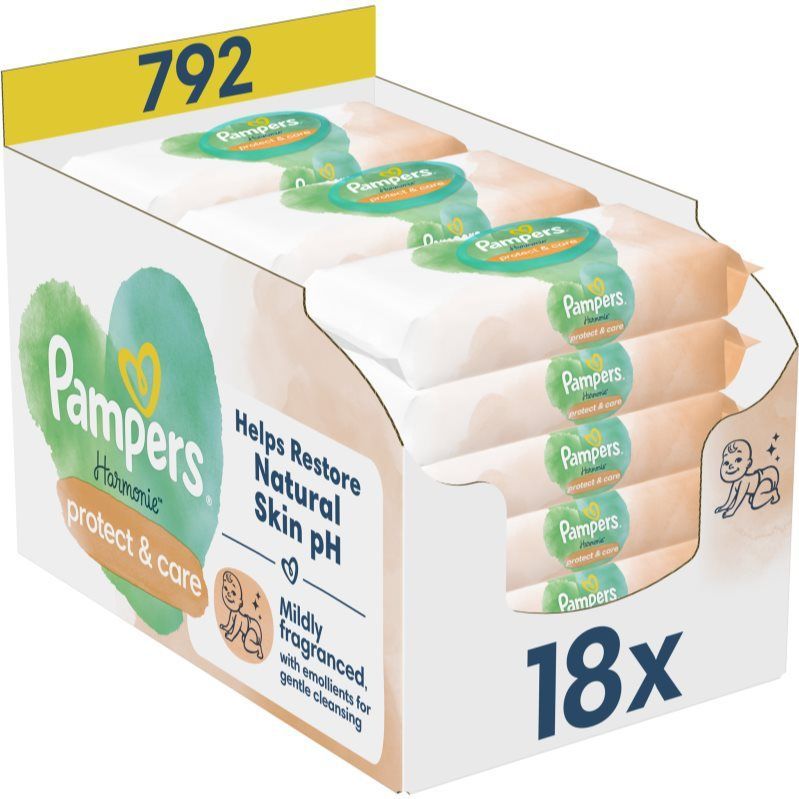 Pampers - Harmonie Protect&Care - Vochtige Doekjes - Goudsbloem - 792 Stuks