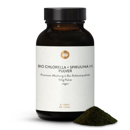 Sunday Natural Products  Chlorella + Spirulina Pulver
