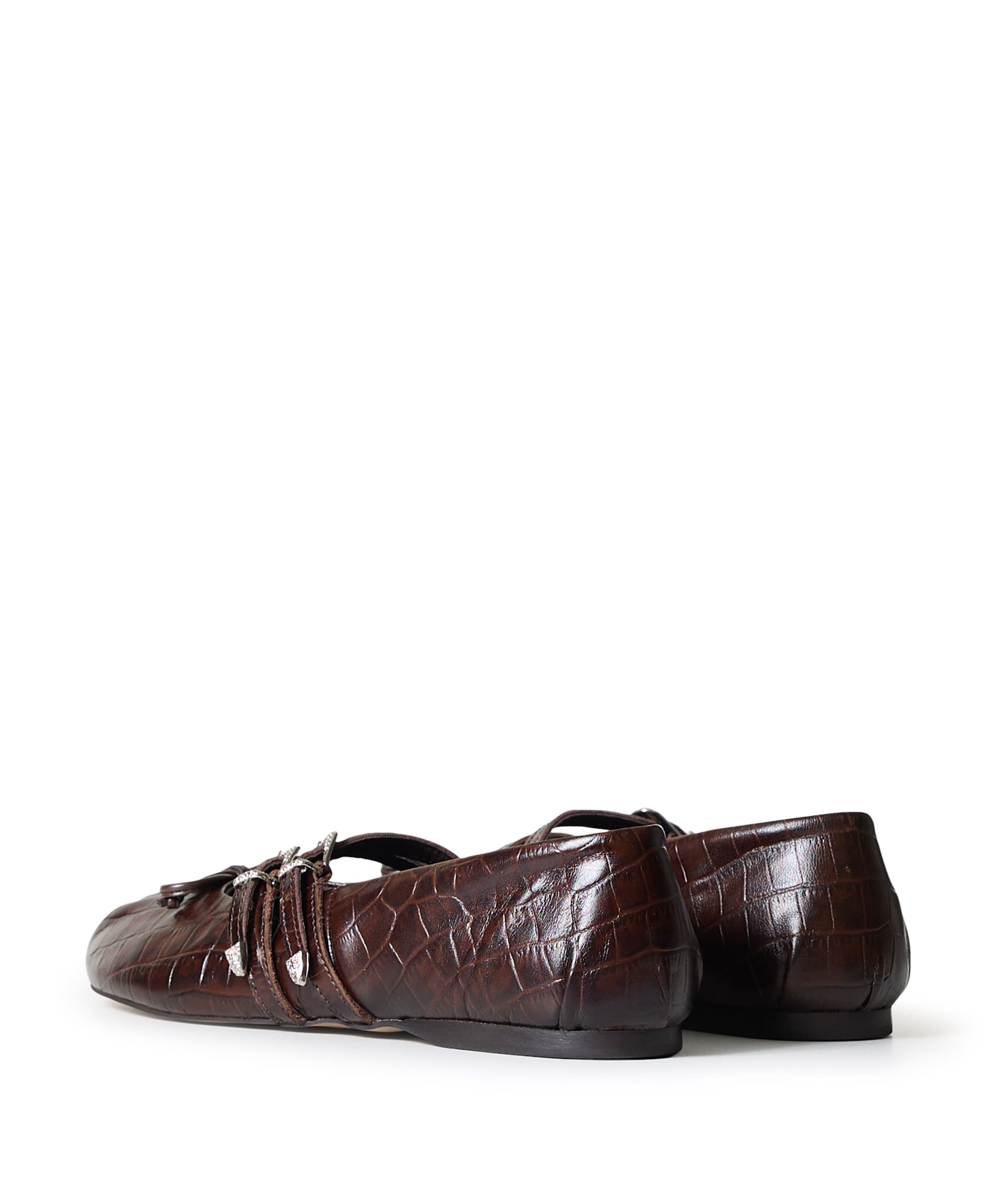 Posa Vita Western dames ballerina's bruin